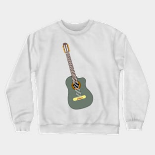 Green Guitar Crewneck Sweatshirt